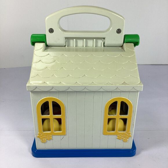 Vintage Little Tikes Cozy Cottage House Carry Case Beds People Dog - Picture 12 of 16